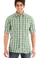 Jogur Green Casual Shirts