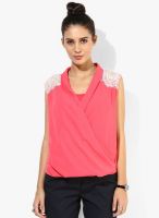 Latin Quarters Pink Solid Blouse
