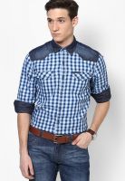 Lee Blue Casual Shirts