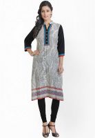 Libas White Striped Kurtas