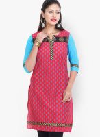 Mytri Red Printed Kurtas