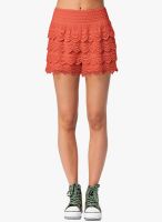 N-Gal Orange Flared Skirt