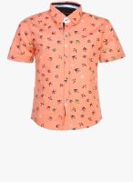 Napoleon Orange Casual Shirt