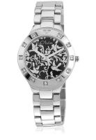 Olvin Quartz 1675 Sm03 Silver/Black Analog Watch