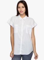Oxolloxo Off White Solid Shirt