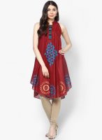 Peppertree Maroon Printed Kurtis