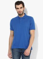 Proline Blue Solid Polo T-Shirt