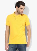 Proline Yellow Solid Polo T-Shirt