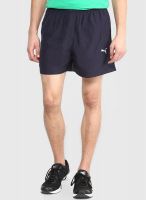 Puma Ess Woven Navy Blue Solid Shorts