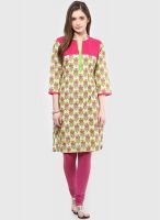 Rangmanch By Pantaloons Pink Printed Kurtas