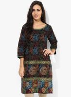 Riya Black Printed Kurti