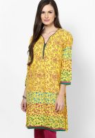 Riya Yellow Printed Kurtis