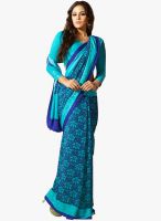 Roop Kashish Blue Printed Saree