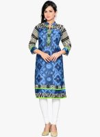Salwar Studio Blue Printed Kurtis