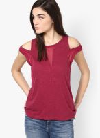 SbuyS Maroon Solid Blouse