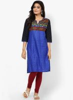 Shree Blue Printed Kurta