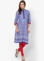 Shree Blue Printed Kurtis