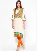 Shree Cream Printed Kurta