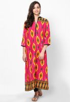 Shree Fuchsia Printed Kurtis