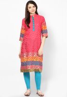 Shree Pink Solid Kurta