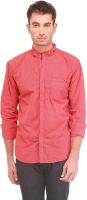 Sleek Line Men's Checkered Casual Red Shirt