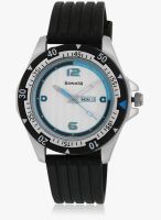 Sonata 7930Pp09 Black/White Analog Watch