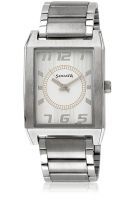 Sonata 7999Sm02a Silver/White Analog Watch