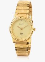 Sonata Grnda Nc7023Ym02-Sm661 Gold/Gold Analog Watch