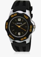 Sonata Nf7929Pp02J Black/Black Analog Watch