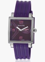 Sonata Nf8990Pp01J Purple/Purple Analog Watch