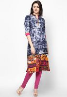 Span Cotton Blue Kurti