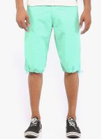 Sports 52 Wear Solid Green Shorts