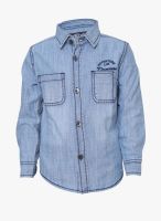 Tales & Stories Blue Casual Shirt