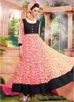 Thankar Pink Printed Dress Material