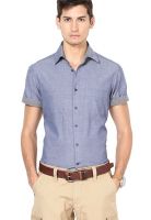 The Vanca Light Blue Casual Shirts