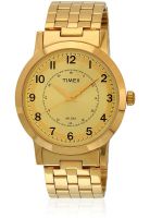 Timex Ti000t10900 Golden Analog Watch