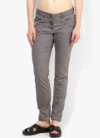 Tom Tailor Dark Silver Grey Tapered Trousers