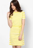 Tommy Hilfiger Lemon Colored Striped Shift Dress