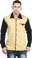 Trendster Men's Solid Casual Brown Shirt