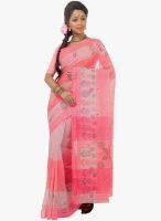 Triveni Sarees Pink Printed Saree