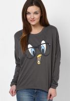 Tweety Grey Printed T Shirt