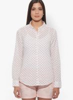 United Colors of Benetton Pink Full Sleeves Printed Shirt