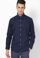 Van Heusen Sport Blue Full Sleeve Casual Shirt