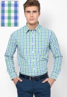 Van Heusen Sport Blue Full Sleeve Casual Shirt