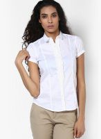 Van Heusen White Striped Shirt