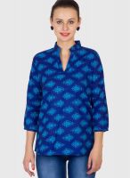 Vani Blue Printed Kurtis