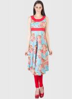 Vani Light Blue Printed Kurtis