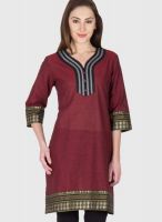 Vani Maroon Printed Kurtis