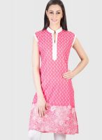 Vani Pink Printed Kurtis