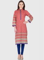 Vani Red Printed Kurtis